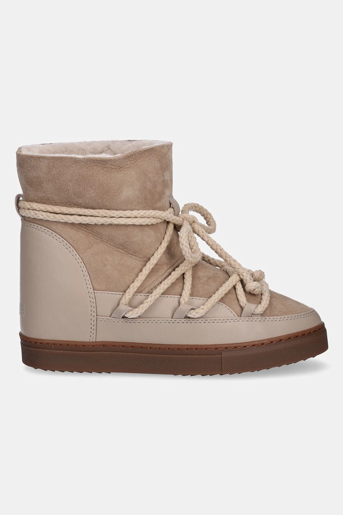 Kožené sněhule Inuikii Classic Wedge 1001.004.0042.250 béžová AW25