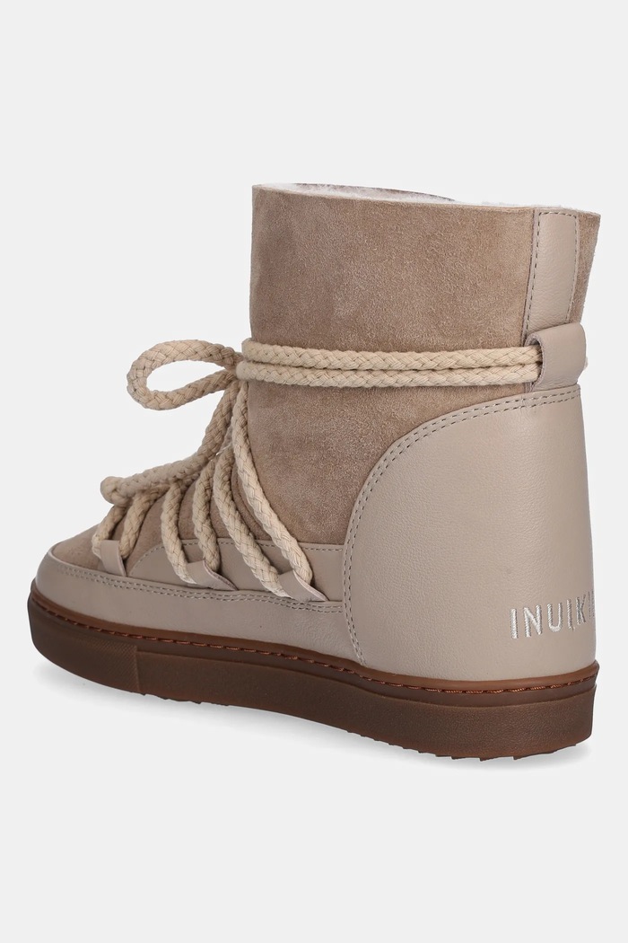 Boty Kožené sněhule Inuikii Classic Wedge 1001.004.0042.250 béžová