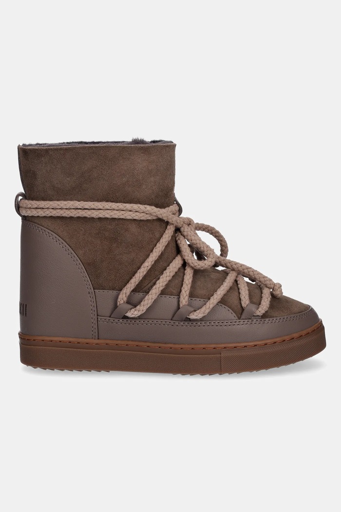 Inuikii suede snow boots Classic Wedge 1001.004.0042.163 brown AW25