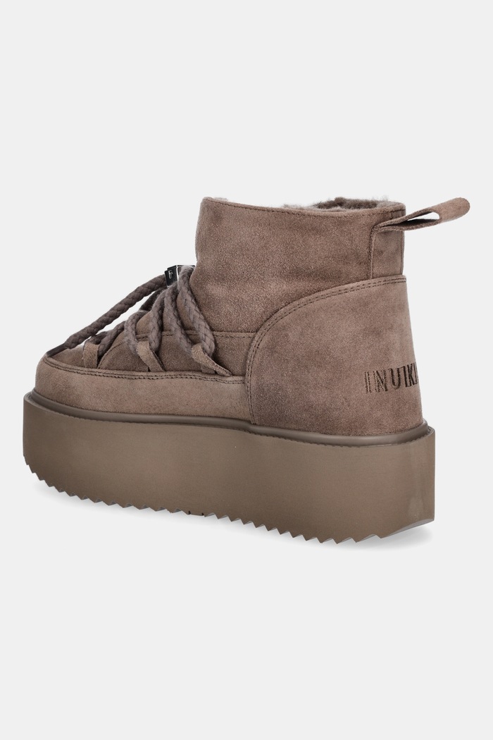Обувки Велурени апрески Inuikii Classic Low Platform 1001.006.0012.163 кафяв