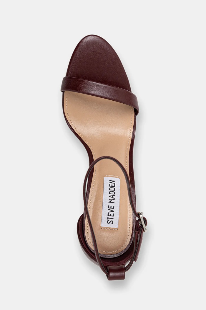 Kožené sandály Steve Madden Tecy burgundské 11002956.CL4
