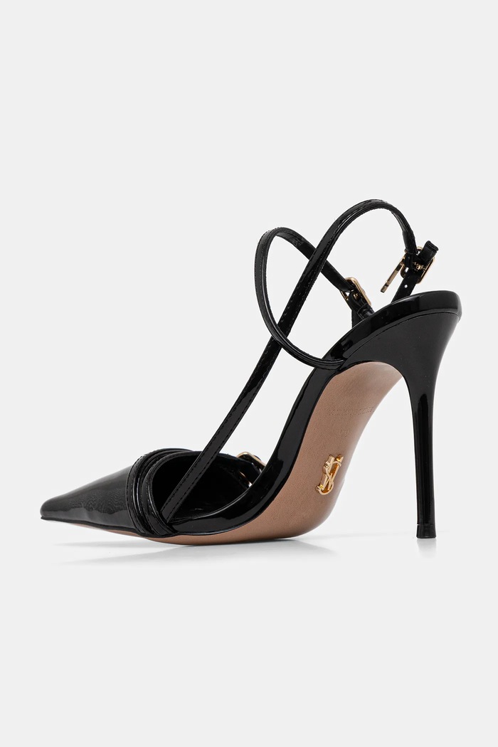 Obutev Usnjene visoke pete Steve Madden Deagan 11003884.018 črna