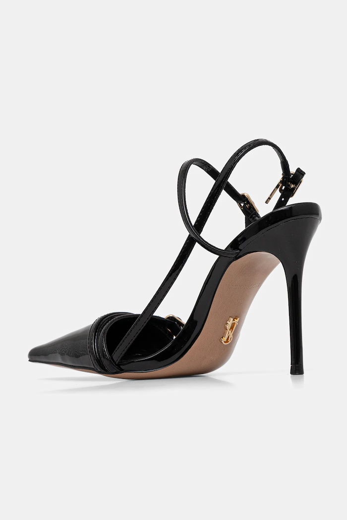 Obutev Usnjene visoke pete Steve Madden Deagan 11003884.018 črna
