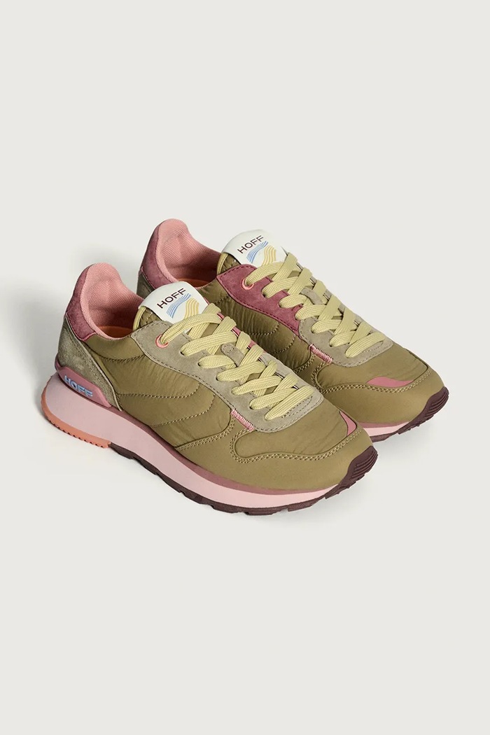 Hoff Sneakersy TRACK & FIELD KHAKI 22517001 zielony AW25
