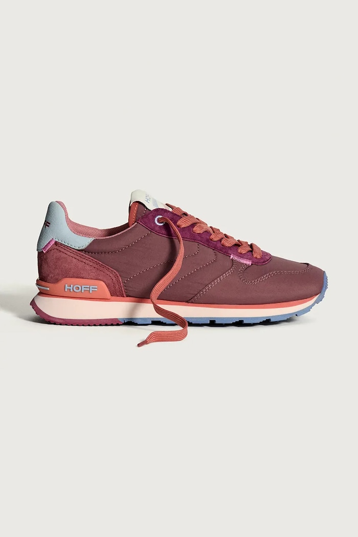 Hoff sneakersy TRACK & FIELD BURGUN tekstylny bordowy 22517004