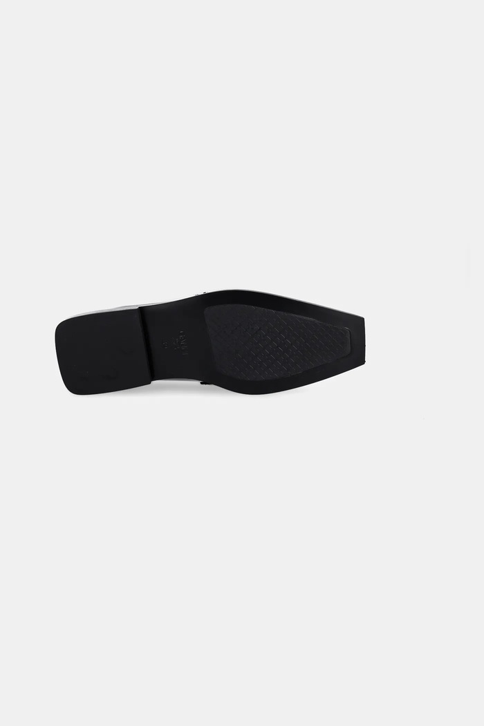 GANNI mokasyny Studs Square Toe Loafer Box S3178 czarny