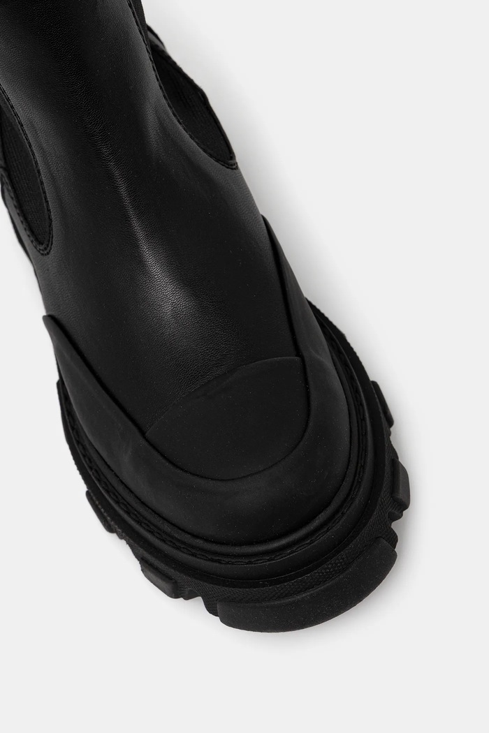 GANNI kozaki Cleated High Chelsea Boot czarny S3240