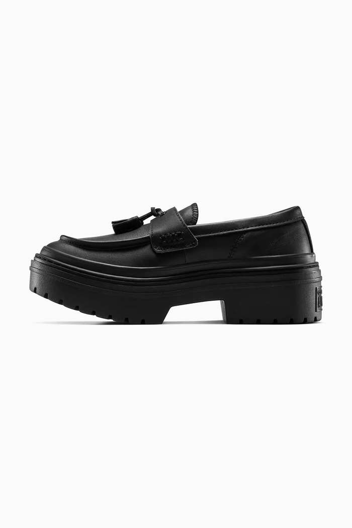 Kožne mokasinke Converse CHUCK TAYLOR ALL STAR LUGGED HEEL LOAFER A14707C crna