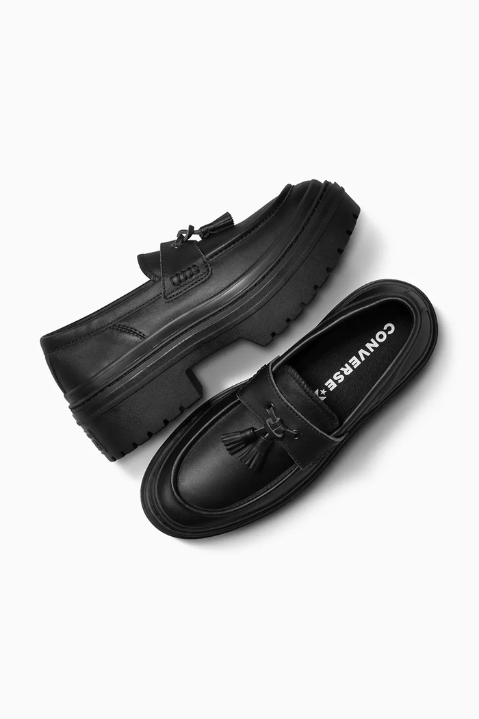 Kožne mokasinke Converse CHUCK TAYLOR ALL STAR LUGGED HEEL LOAFER A14707C