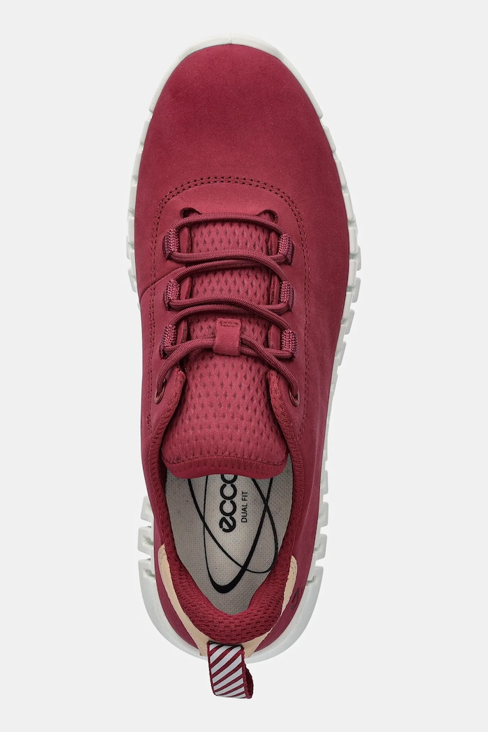 Nubukové tenisky Ecco Gruuv Sneaker Lea červená 218203.61338
