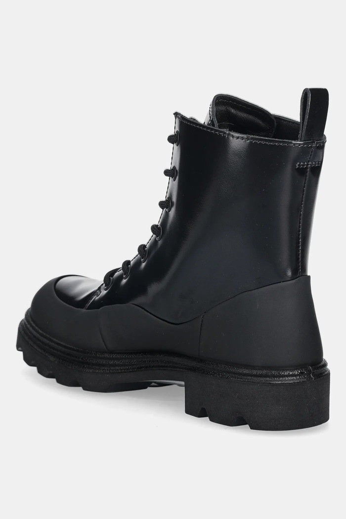 Încălțăminte Ecco cizme de piele Grainer Dress 214853.01001 negru