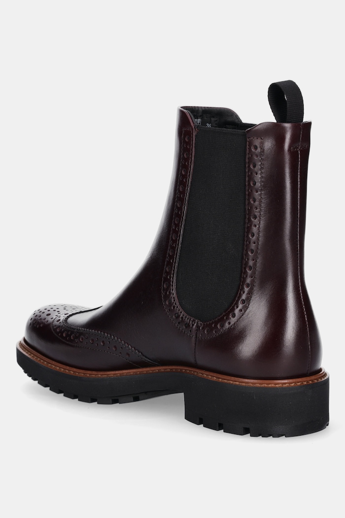 Obuwie Ecco sztyblety skórzane Metropole Oslo Chelsea 232883.61291 czerwony