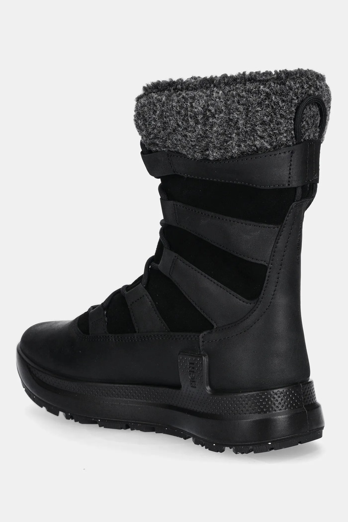 Obuwie Ecco śniegowce skórzane Solice Mid Wp 200G Pl 420213.51052 czarny