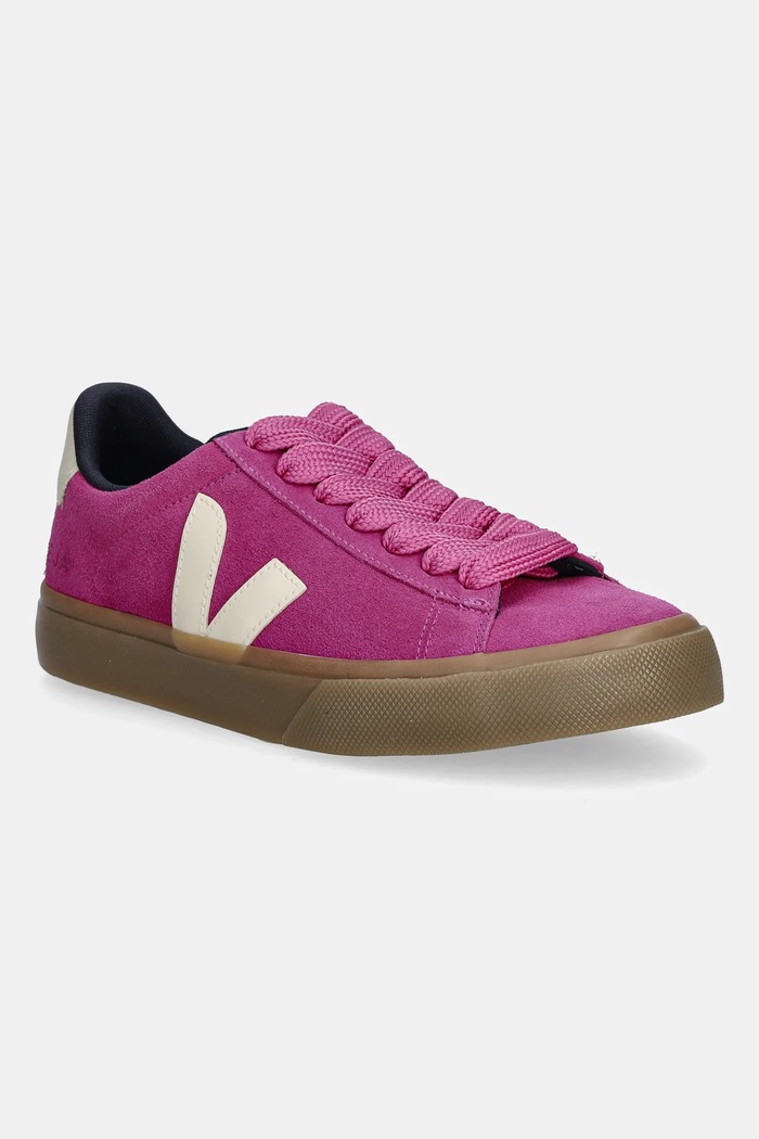 Veja sneakersy zamszowe Campo płaska różowy CP0320802A