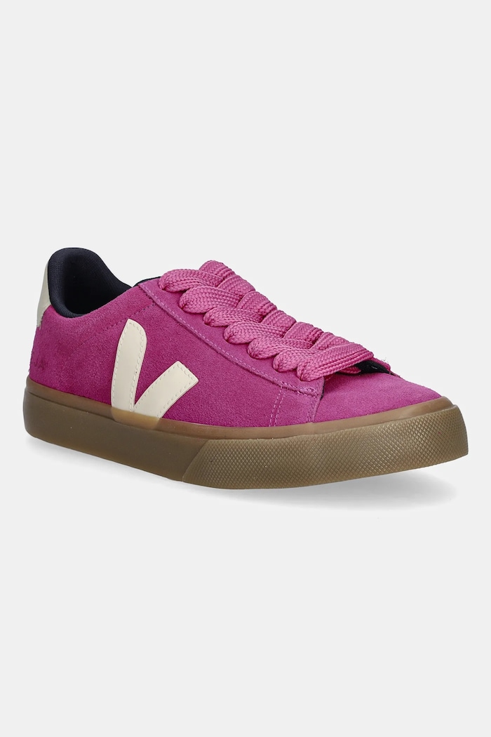 Veja sneakersy zamszowe Campo płaska różowy CP0320802A