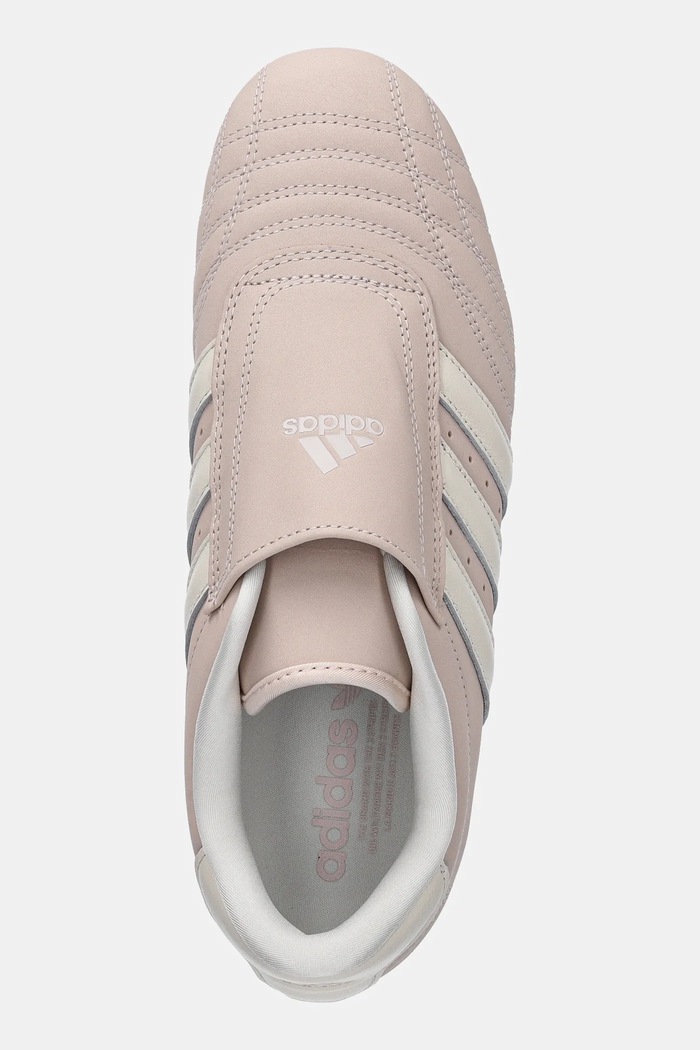 Nubukové tenisky adidas Originals Taekwondo ružová JS4523