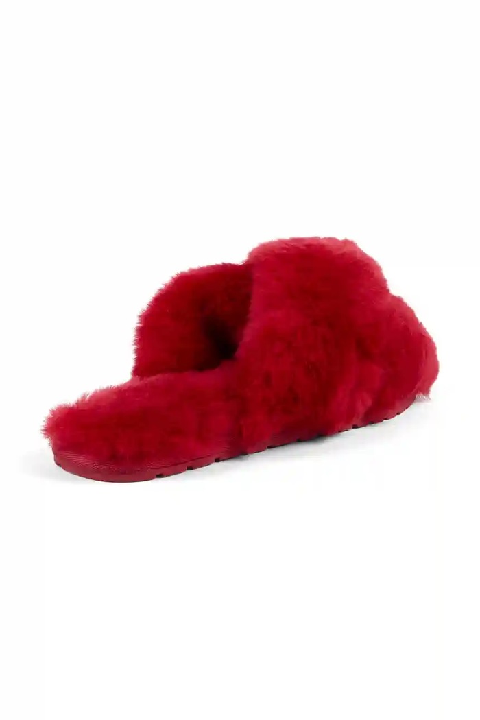 Încălțăminte Emu Australia Papuci de lână Mayberry W11573.CHER rosu
