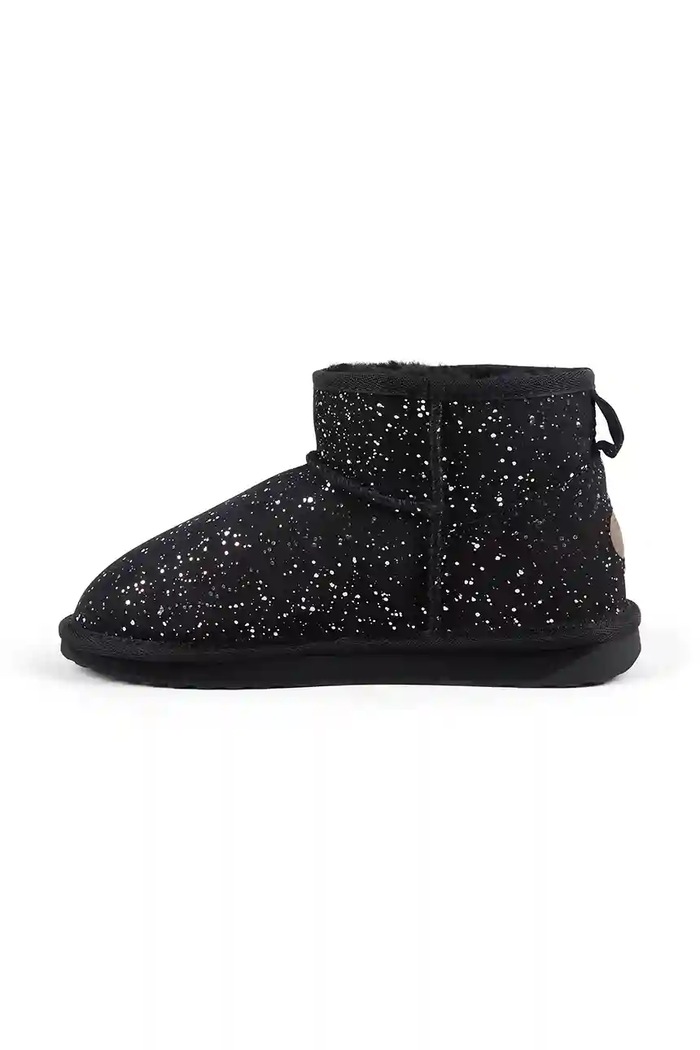 Semišové sněhule Emu Australia Stinger Micro Milkyway černá W13186.BLAK