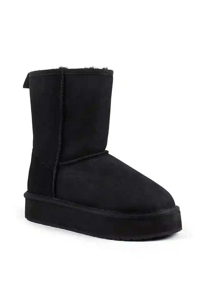 Замшевые сапоги Emu Australia Stinger Lo Flatform W13190.BLAK чёрный AW25
