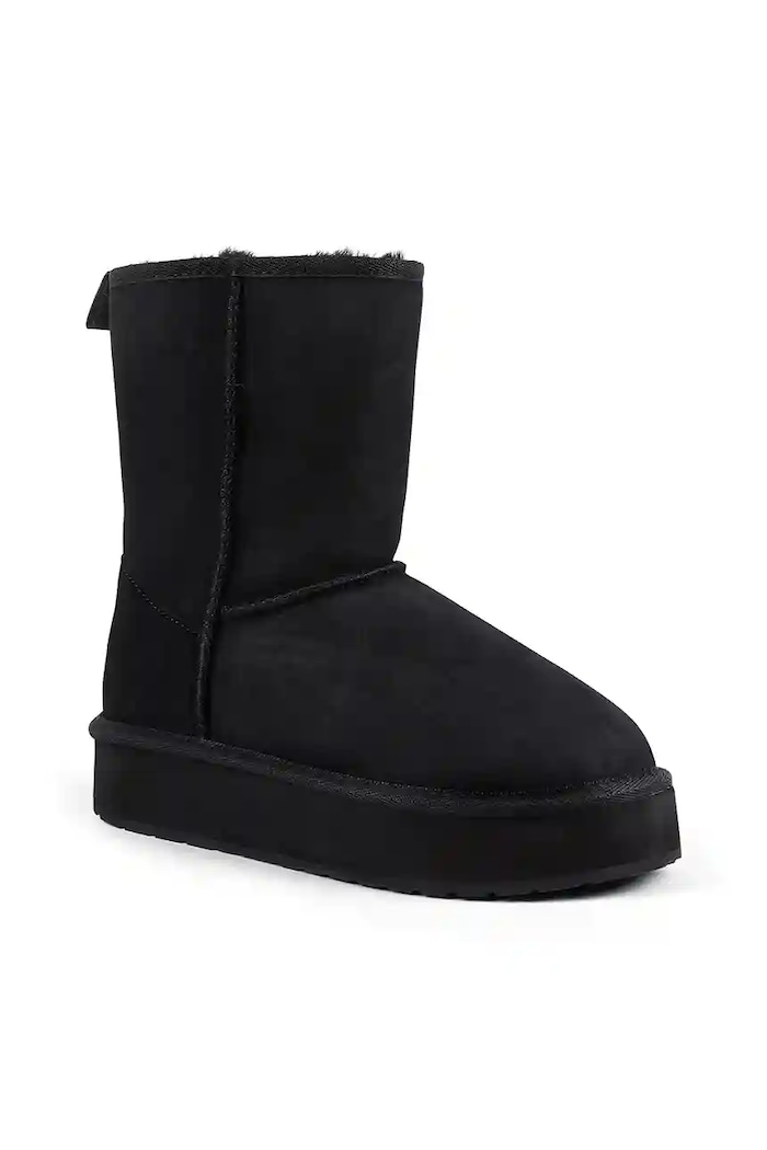 Замшевые сапоги Emu Australia Stinger Lo Flatform W13190.BLAK чёрный AW25