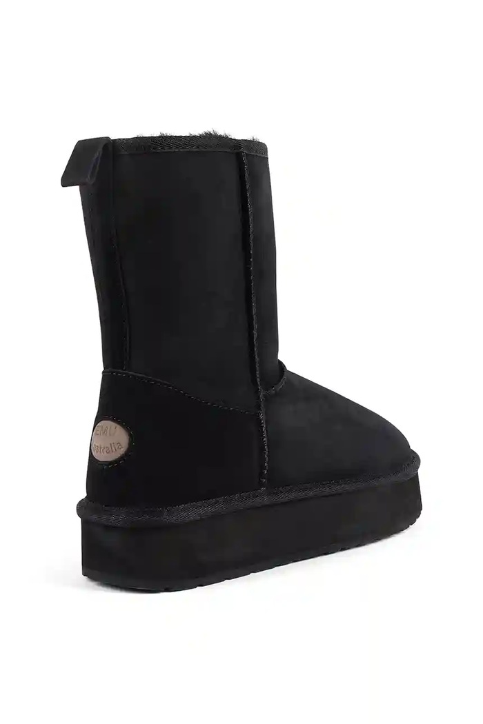 Обувь Замшевые сапоги Emu Australia Stinger Lo Flatform W13190.BLAK чёрный
