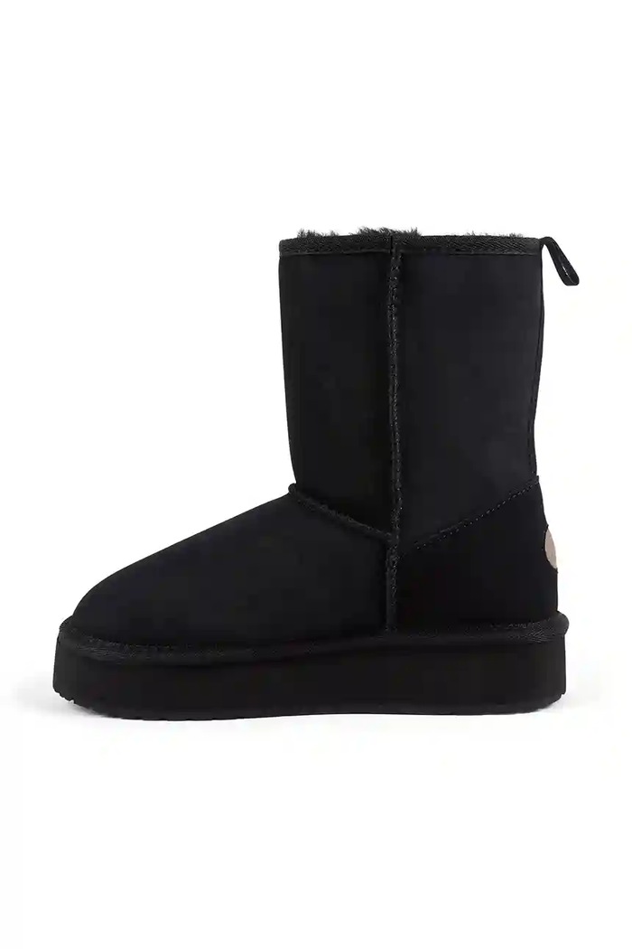 Замшевые сапоги Emu Australia Stinger Lo Flatform чёрный W13190.BLAK