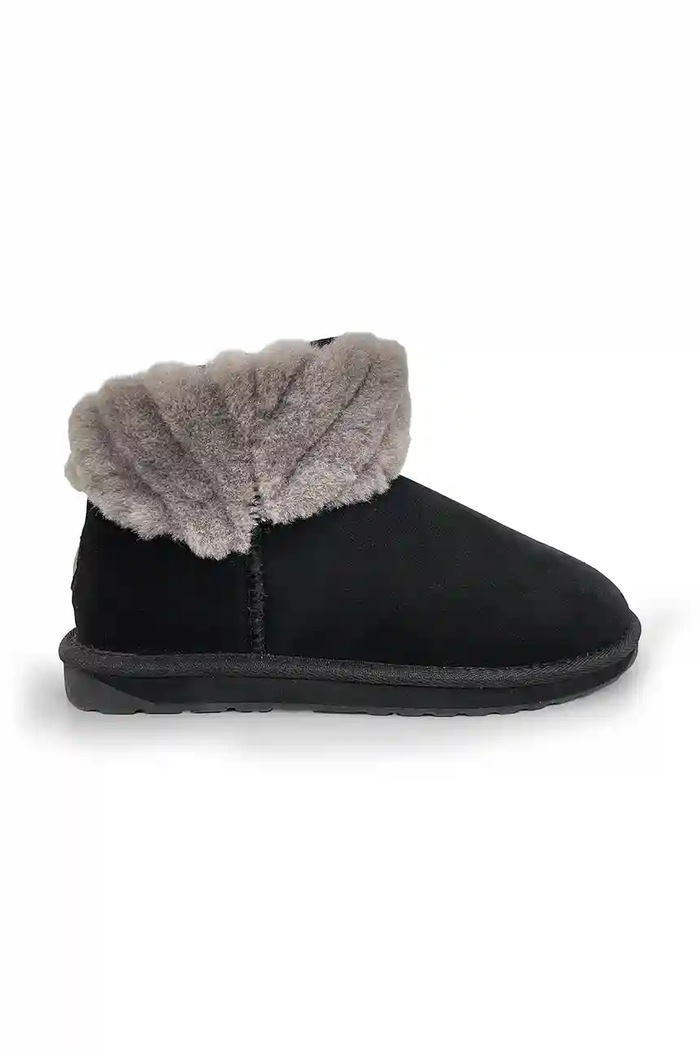 Велурени апрески Emu Australia Pyke с изолация черен W13193.BLAK
