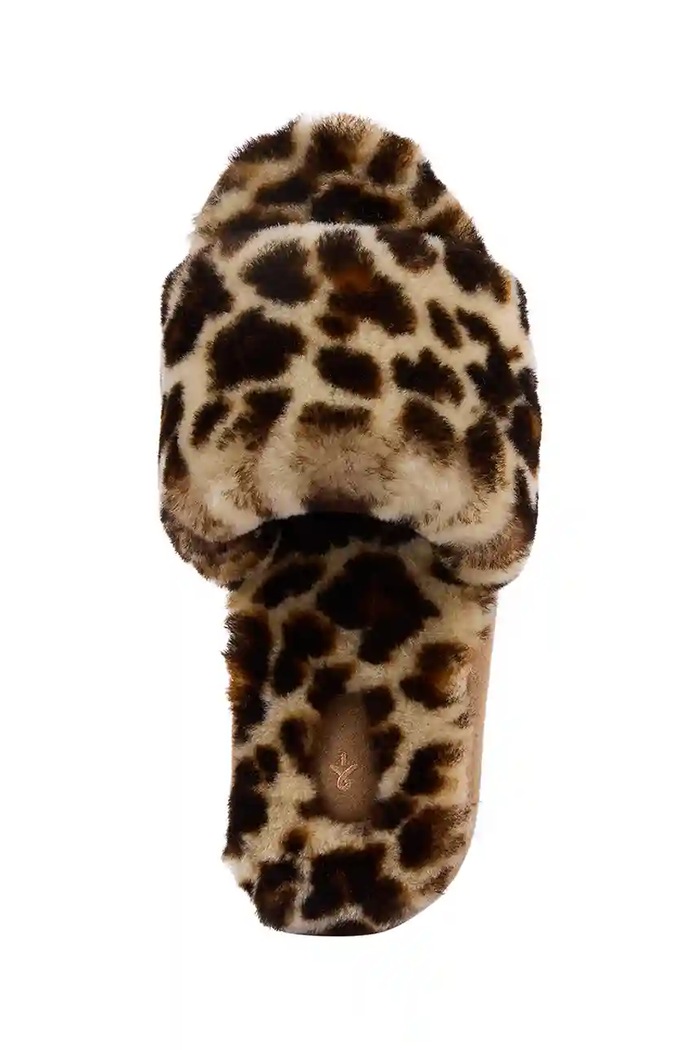 Vunene papuče Emu Australia Mckay Leopard Emu Australia smeđa W13203.LEOP