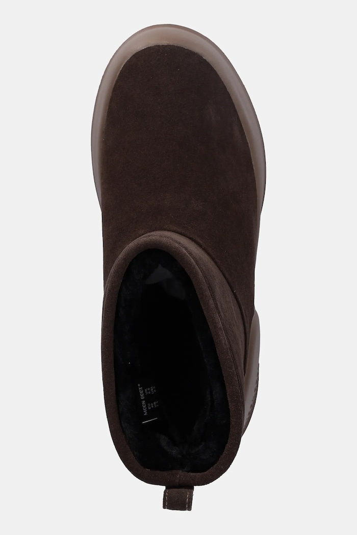 Snežke iz semiša Moon Boot MB MEZZALUNA MID BOOT rjava 80D2500060.M010