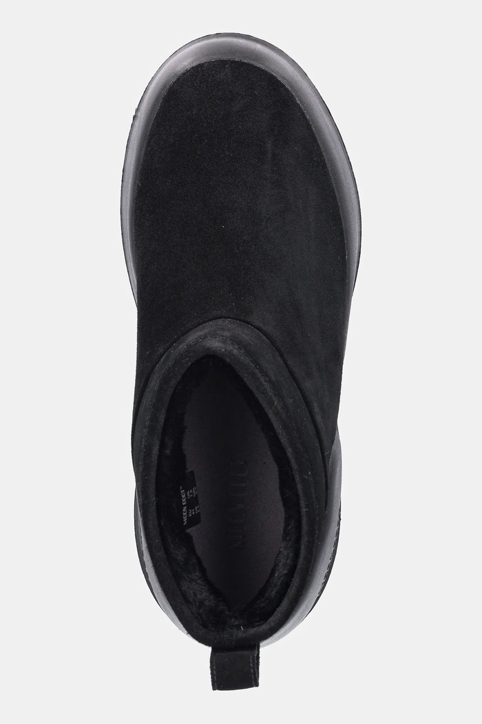 Semišové snehule Moon Boot MB MEZZALUNA LOW BOOT SUEDE čierna 80D2500070.N001