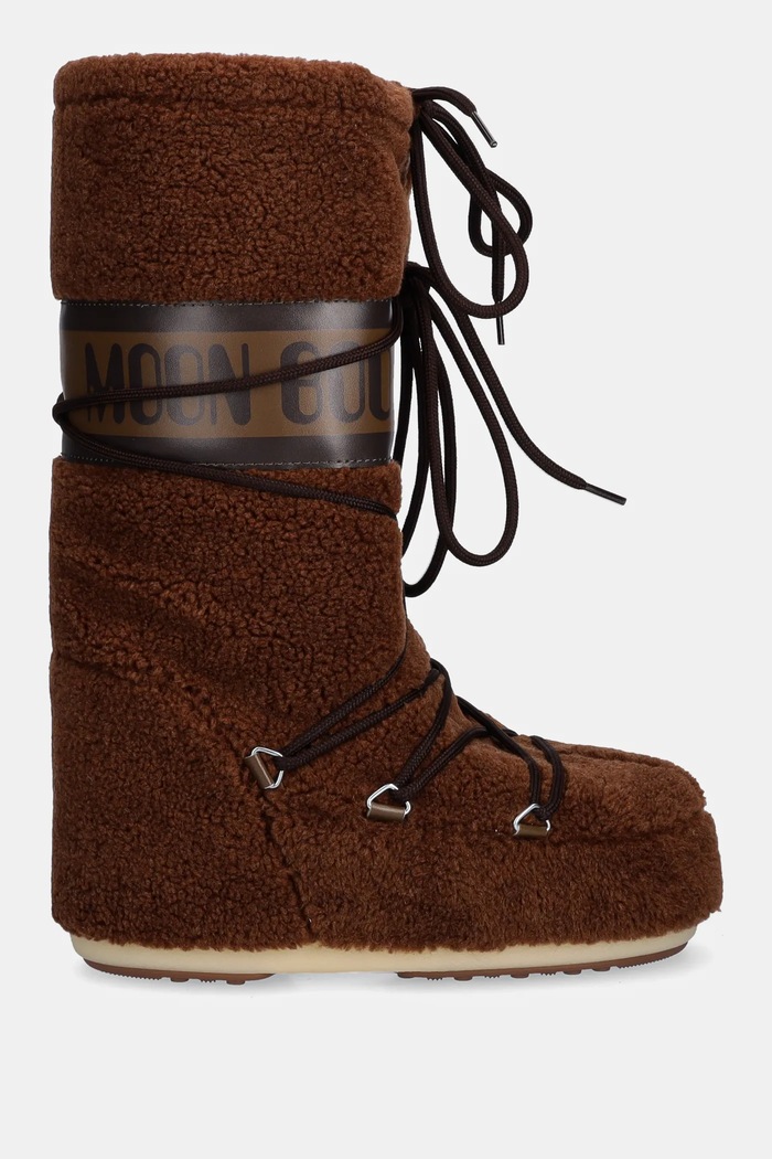 Μπότες χιονιού Moon Boot MB ICON FLEECE 80D1403080.M004 καφέ AW25