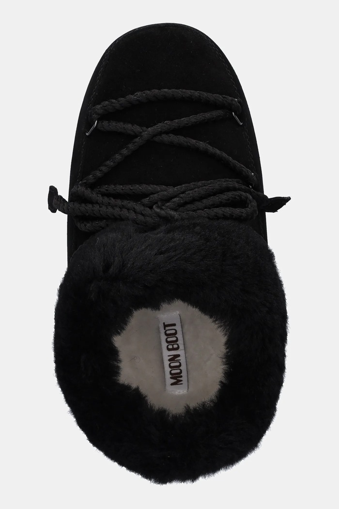 Μπότες χιονιού σουέτ Moon Boot MB EVX MULE SUEDE μαύρο 80D1470090.NL02