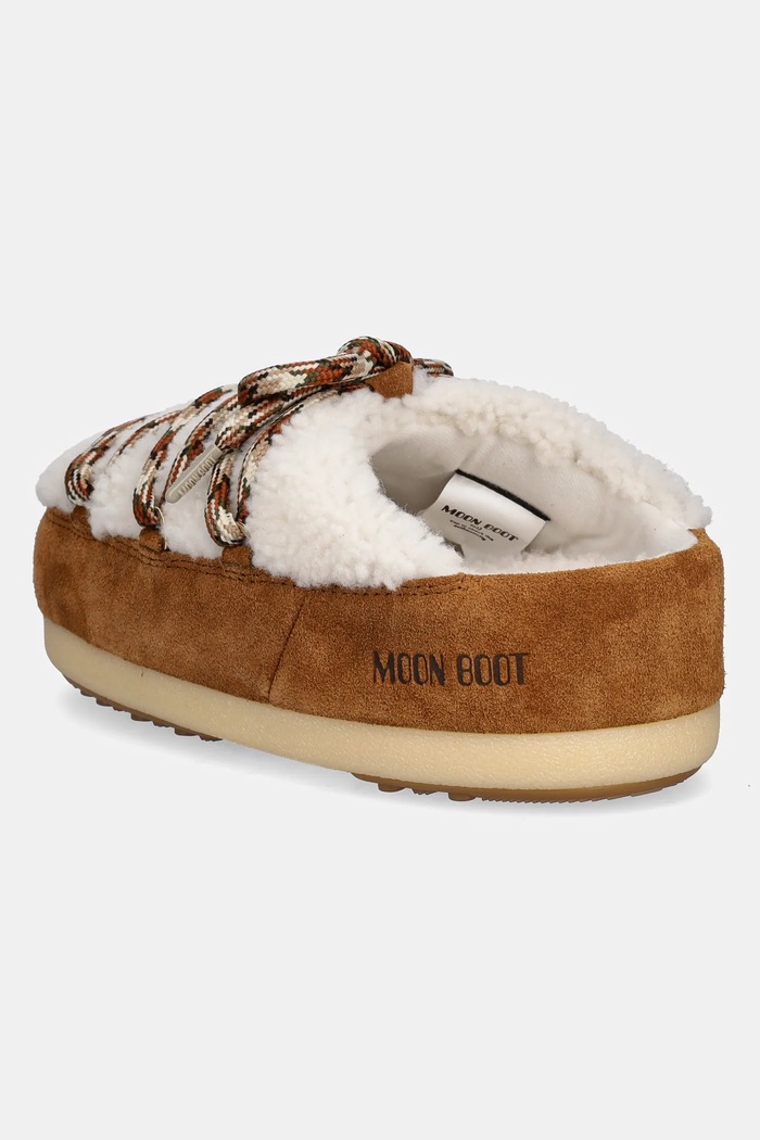 Shoes Moon Boot suede snow boots MB EVX MULE SHEARLING 80D1470100.MA03 brown