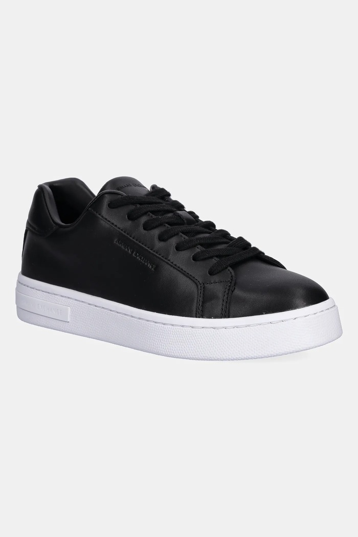 Usnjene superge Armani Exchange prevlečeno usnje črna XW000295.AF11912.UC001