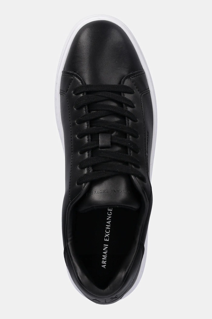 Usnjene superge Armani Exchange črna XW000295.AF11912.UC001