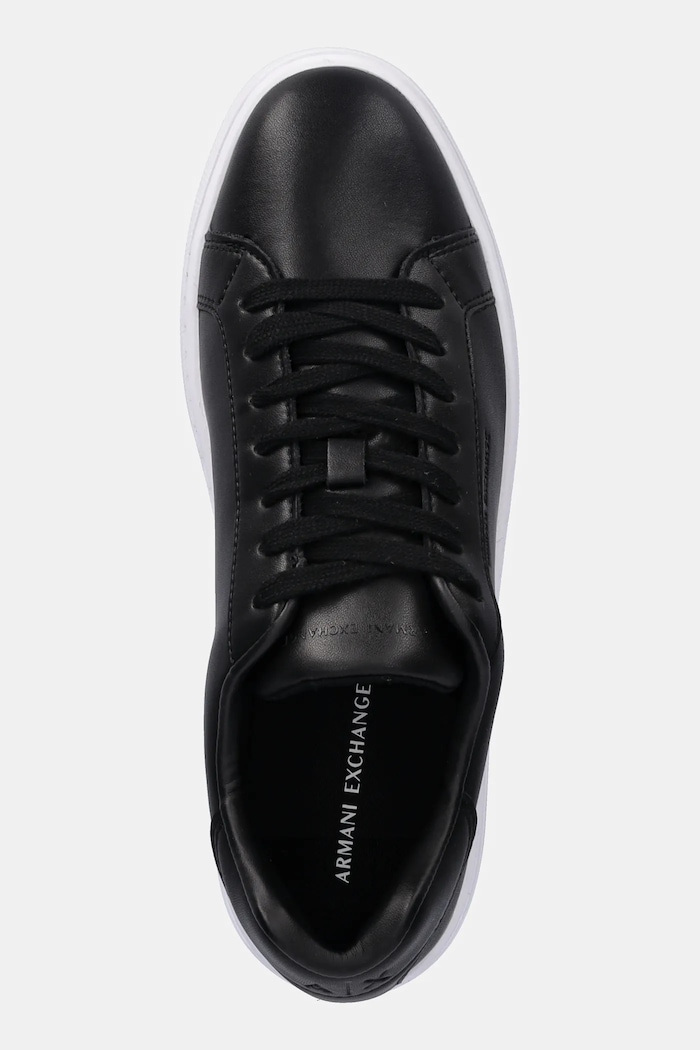 Usnjene superge Armani Exchange črna XW000295.AF11912.UC001