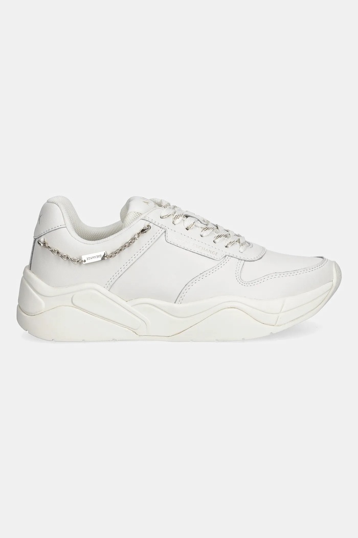 Kožené tenisky Armani Exchange XW001617.AF17443.M0107 biela AW25