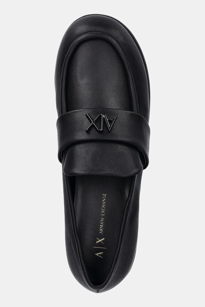 Mokasíny Armani Exchange čierna XW001635.AF13876.UC001