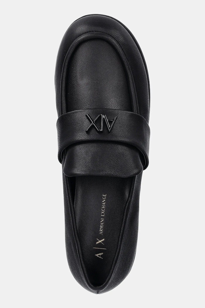 Mokasíny Armani Exchange čierna XW001635.AF13876.UC001