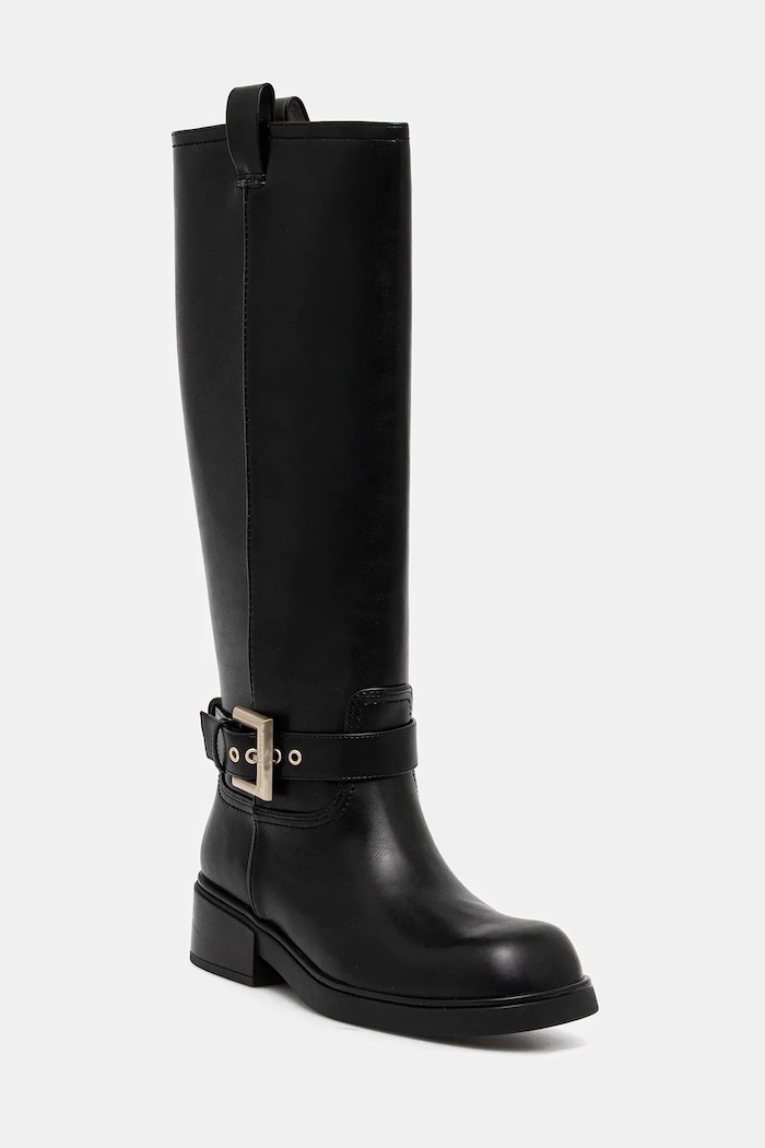 Vysoké čižmy Armani Exchange nezateplené čierna XW001655.AF17476.UC001