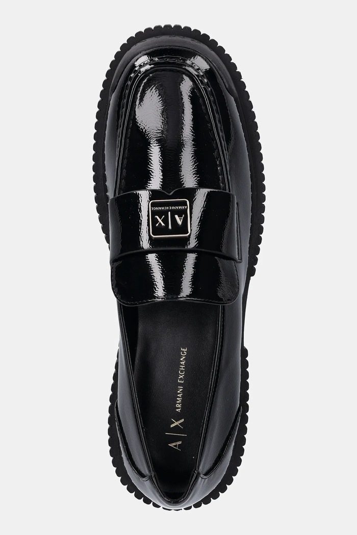 Armani Exchange mokasyny czarny XW001672.AF17478.UC001