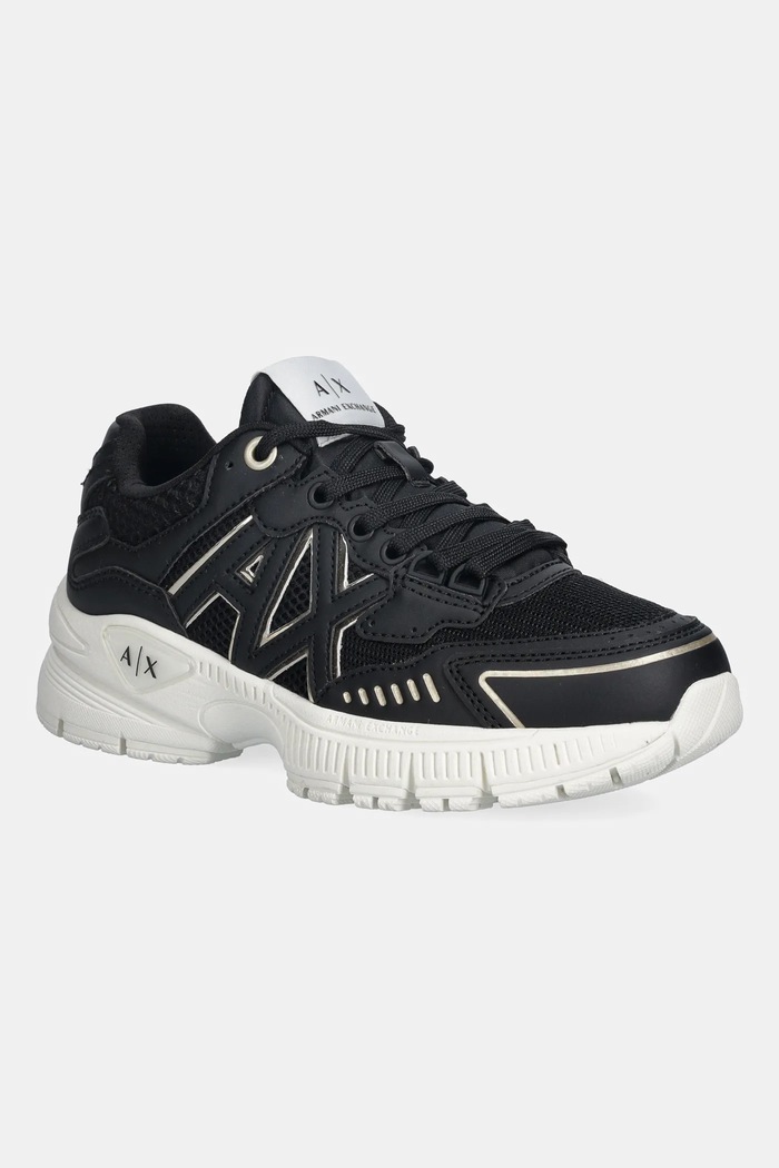 Tenisky Armani Exchange imitácia kože čierna XW002153.AF19535.MC077