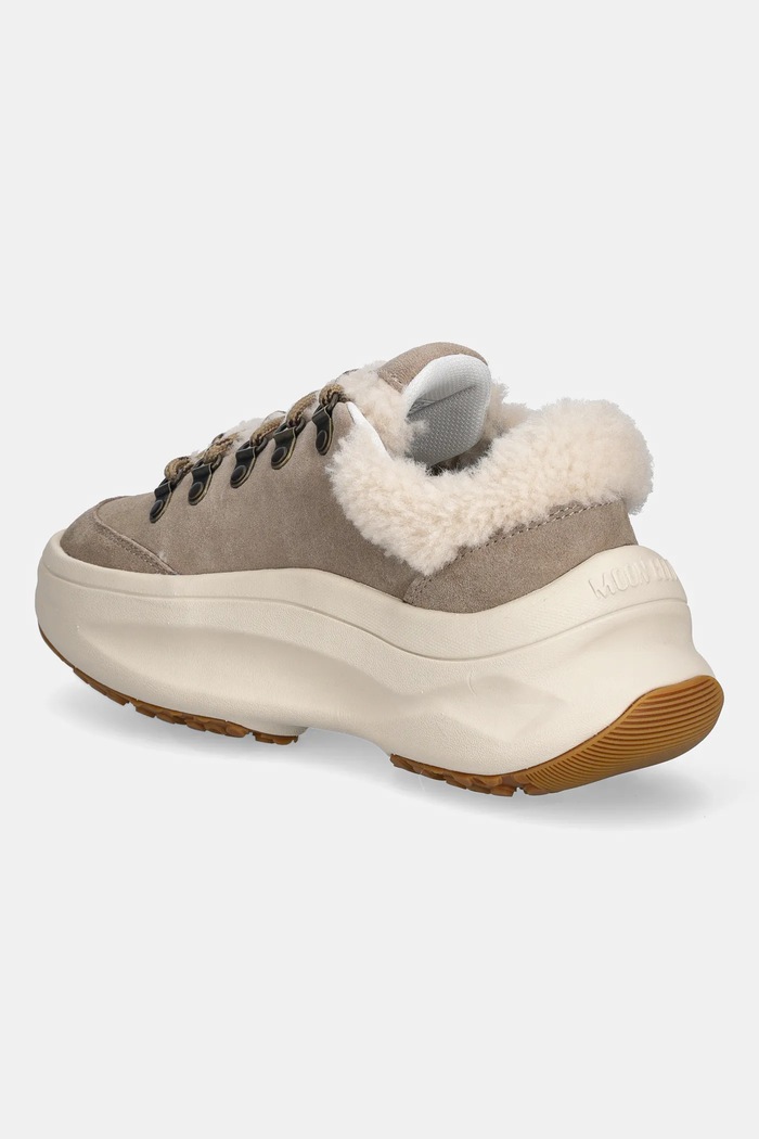 Scarpe Moon Boot sneakers in camoscio MB MOON247 CITY SHEARLING 80D2490040.L003 beige