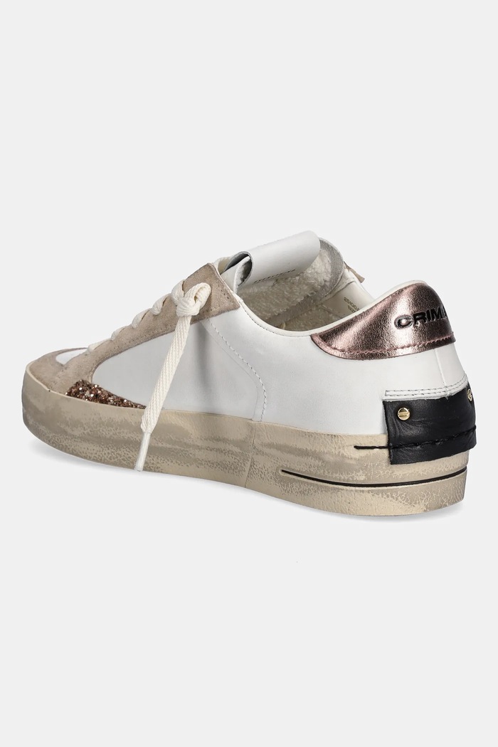 Παπούτσια Δερμάτινα sneakers Crime London SK8 DELUXE 25100AA8.10 λευκό