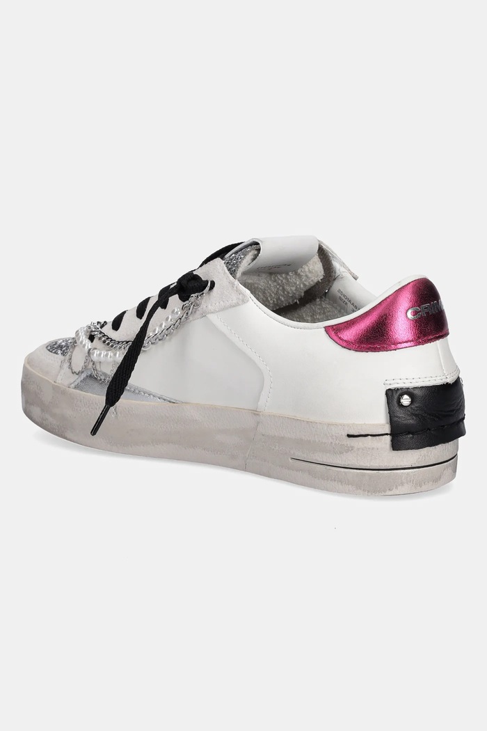 Παπούτσια Δερμάτινα sneakers Crime London SK8 DELUXE 25101AA8.10 λευκό