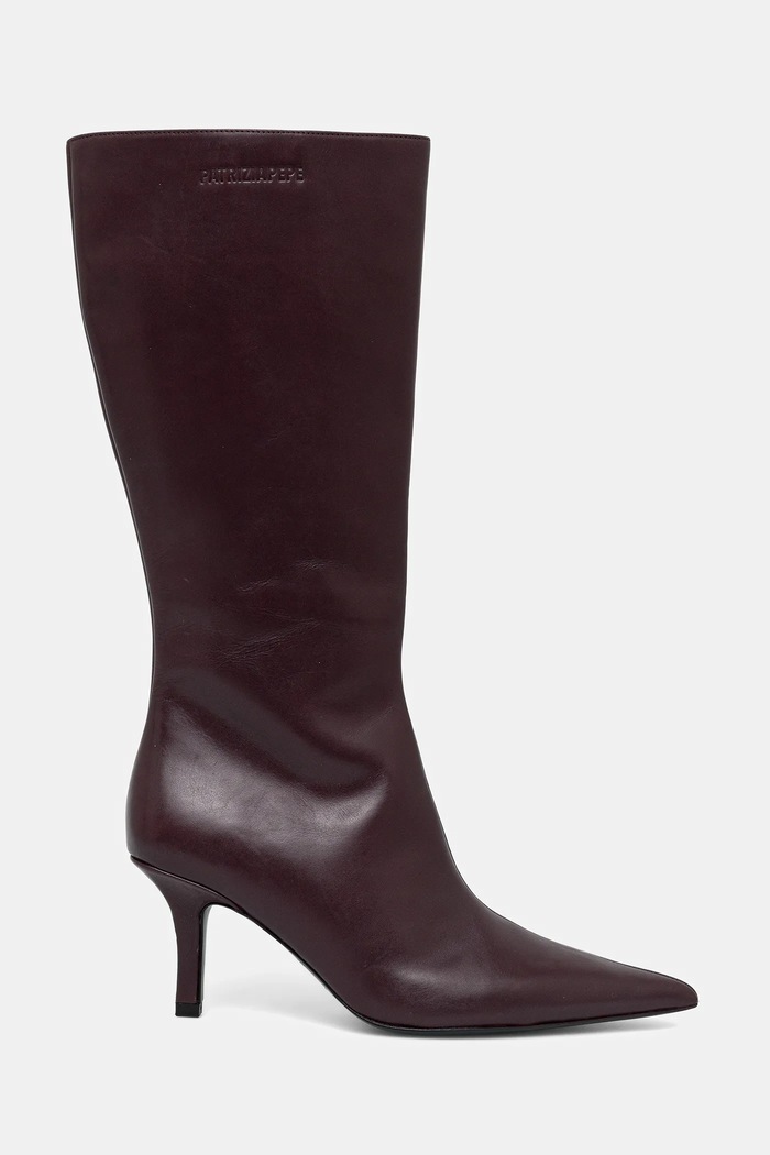 Kožené čižmy Patrizia Pepe 8Y0131.L166.M536 fialová AW25
