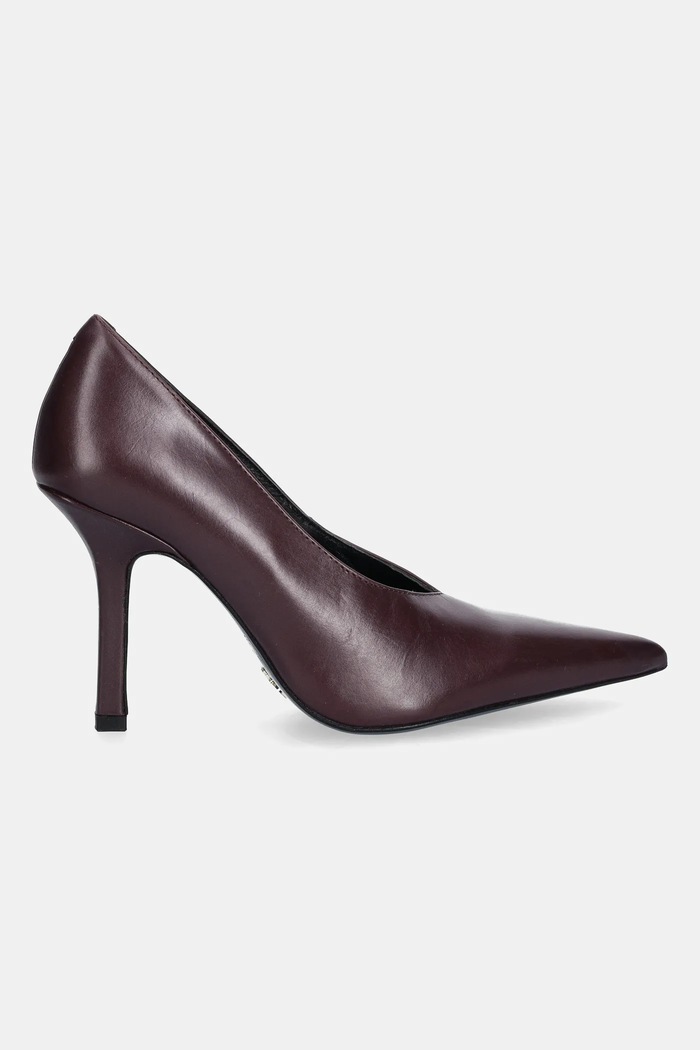 Kožené lodičky Patrizia Pepe 8Z0106.L166.M536 burgundské AW25