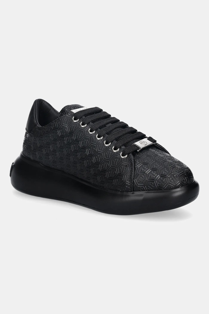 Kožené tenisky Philipp Plein Megastar iný čierna USC0862.PLE005.0202