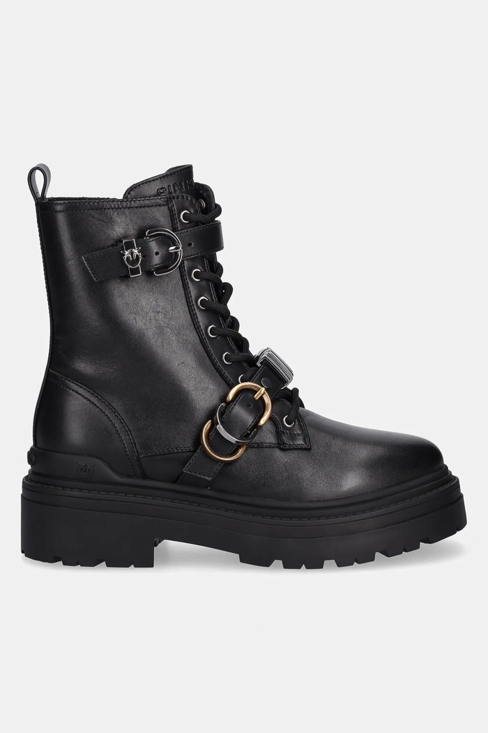 Kožené workery Pinko Mia 19 SD0407.P087.Z99 čierna AW25