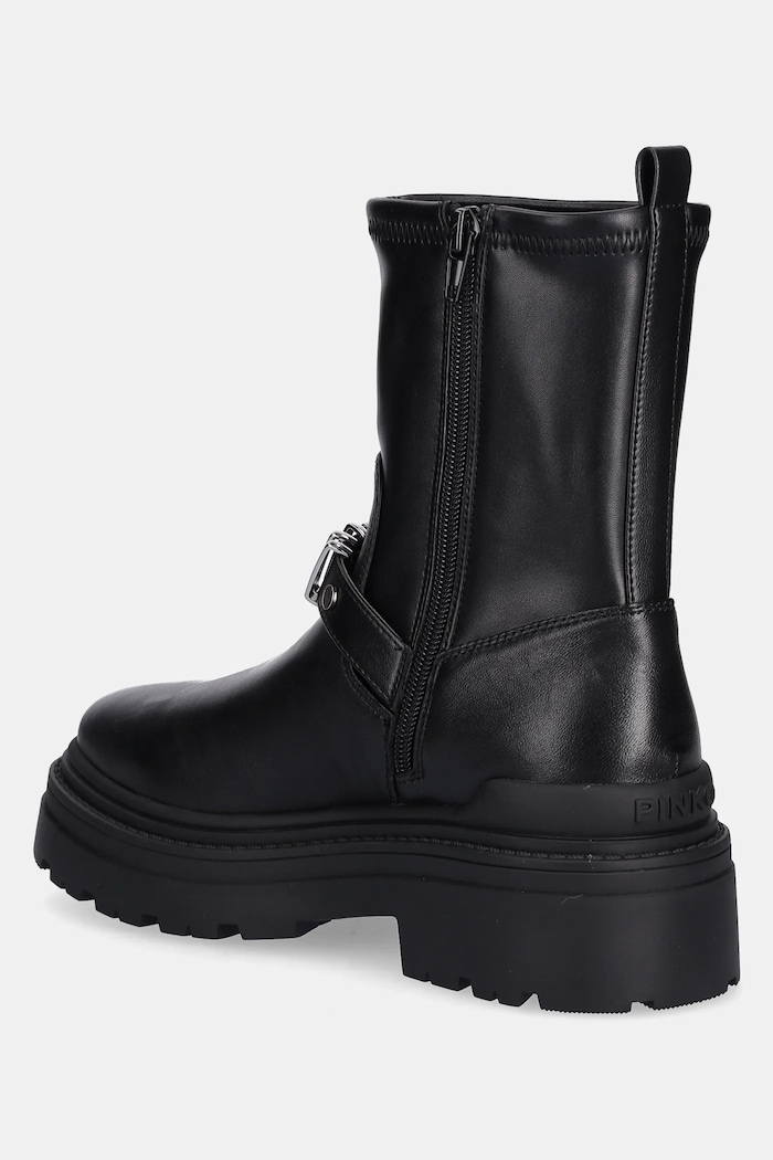 Obuwie Pinko workery skórzane Mia 27 SD0447.P061.Z99 czarny